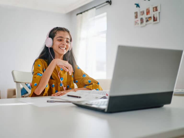 Student During Teletherapy