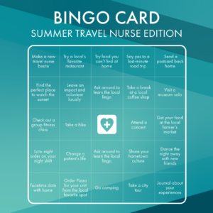 summer bingo travel nurse