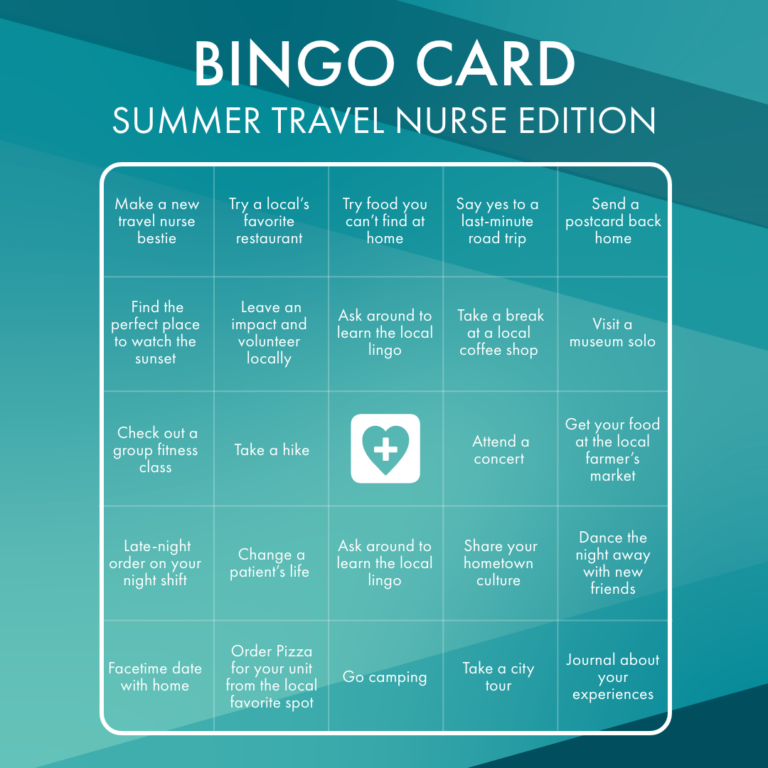 summer bingo travel nurse