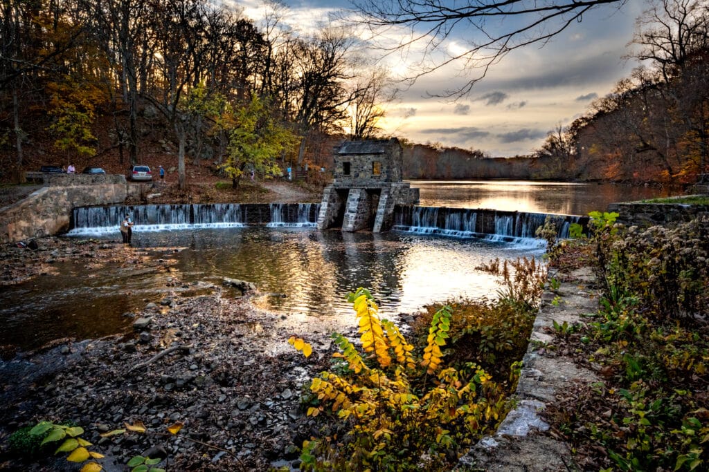 waterfall in morristown new jersey